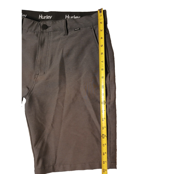 Hurley Water Repellent Hybrid Golf Shorts Sz 32 Gray Sporty Stretch Walk Preppy - Picture 11 of 16